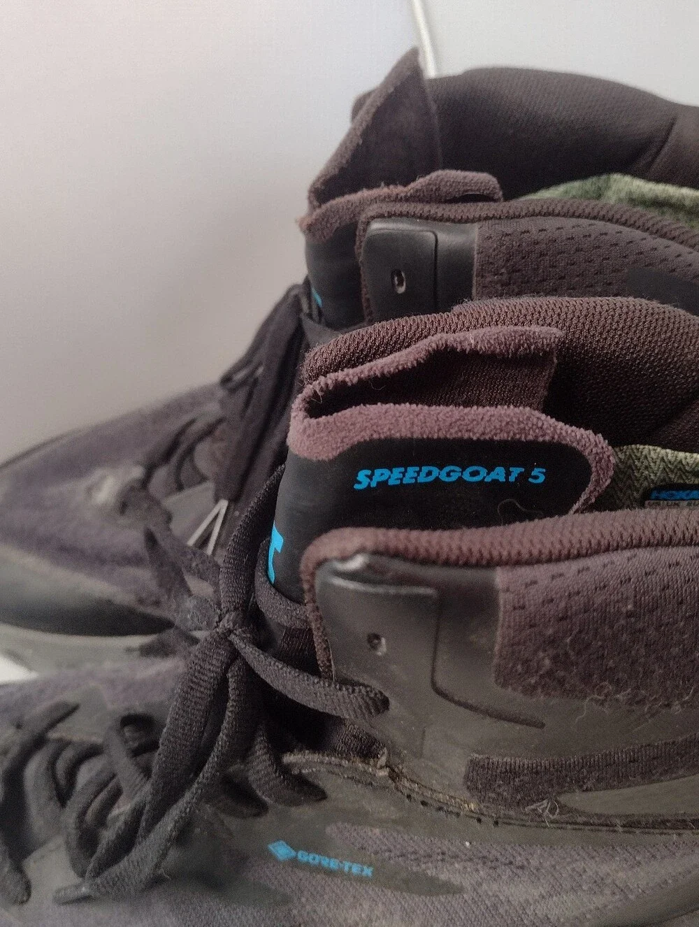 Hoka Speedgoat Speed Goat SG 5 V MID GTX Gore Tex Size 11.5  Men's Black C